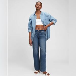 Gap mid rise 90s loose blue jeans size 26 NWOT